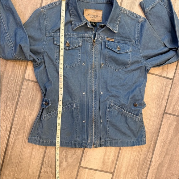 VTG 90’s Ralph Lauren Authentic Dry Goods Denim Chore Jacket Sz M Zip Utility - Picture 8 of 9